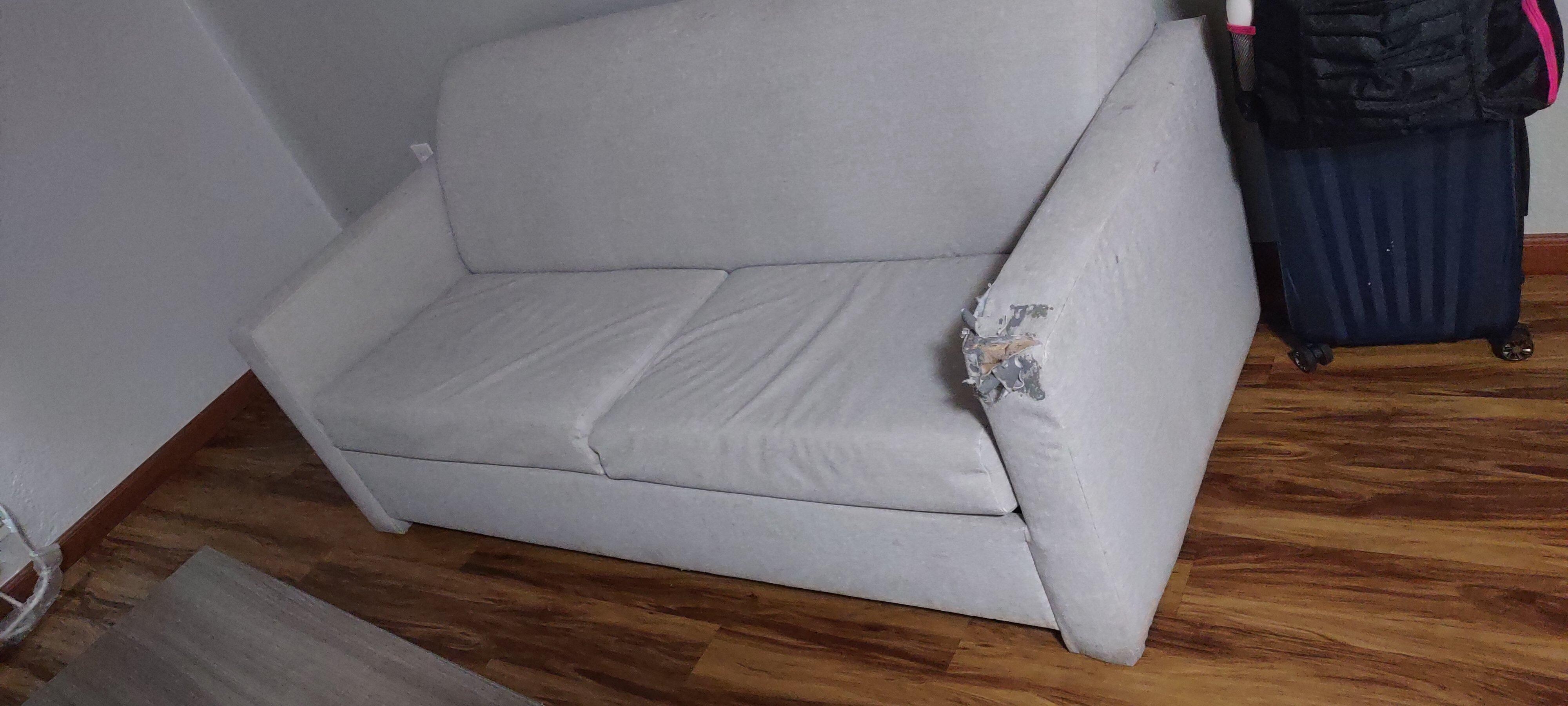 Torn sofa