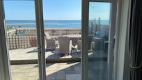Fantastic view of beach from living room