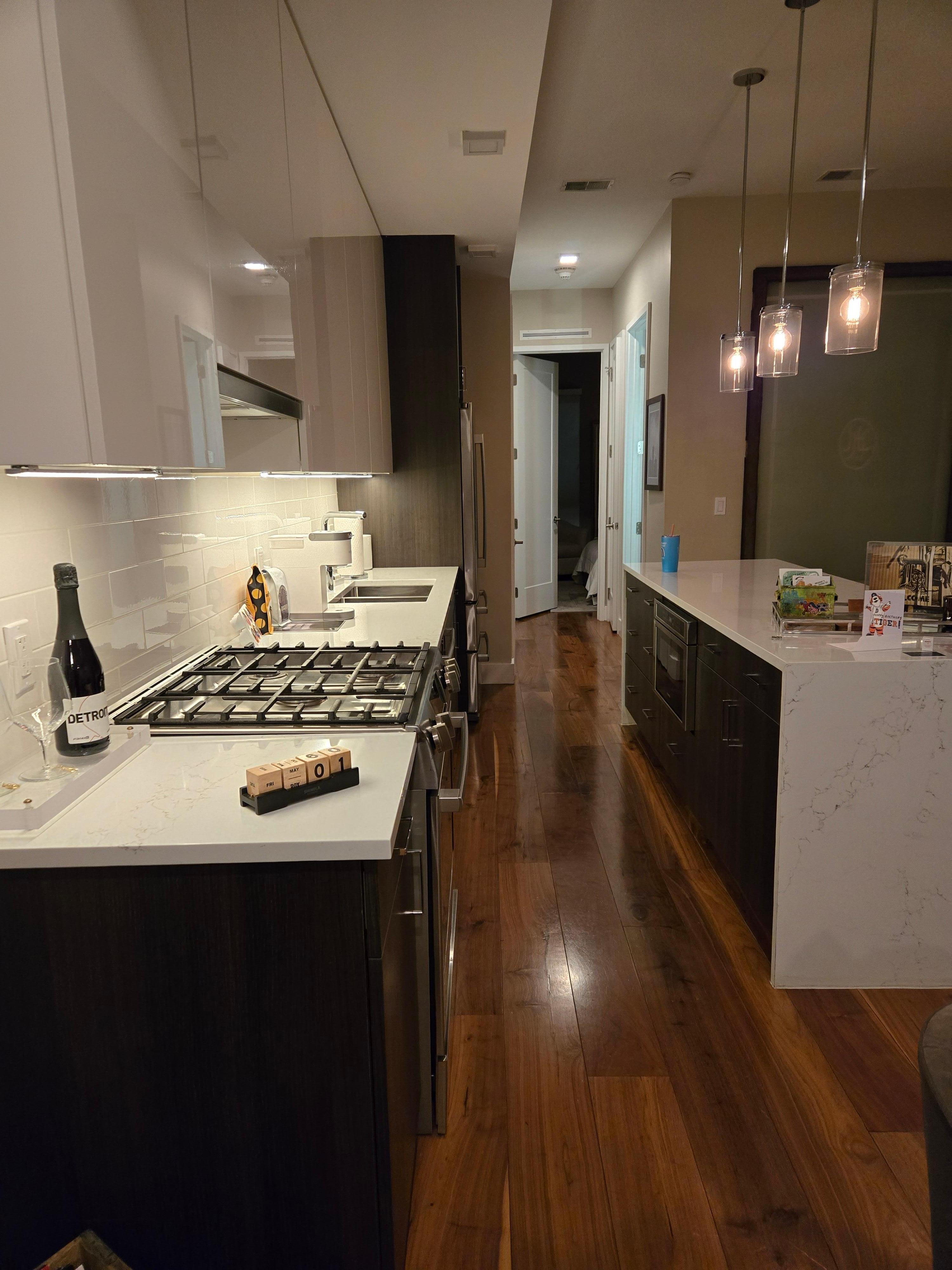Beautiful kitchen with high-end finishes and appliances