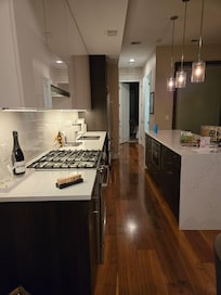 Beautiful kitchen with high-end finishes and appliances