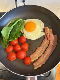 Brekky with supplied ingredients