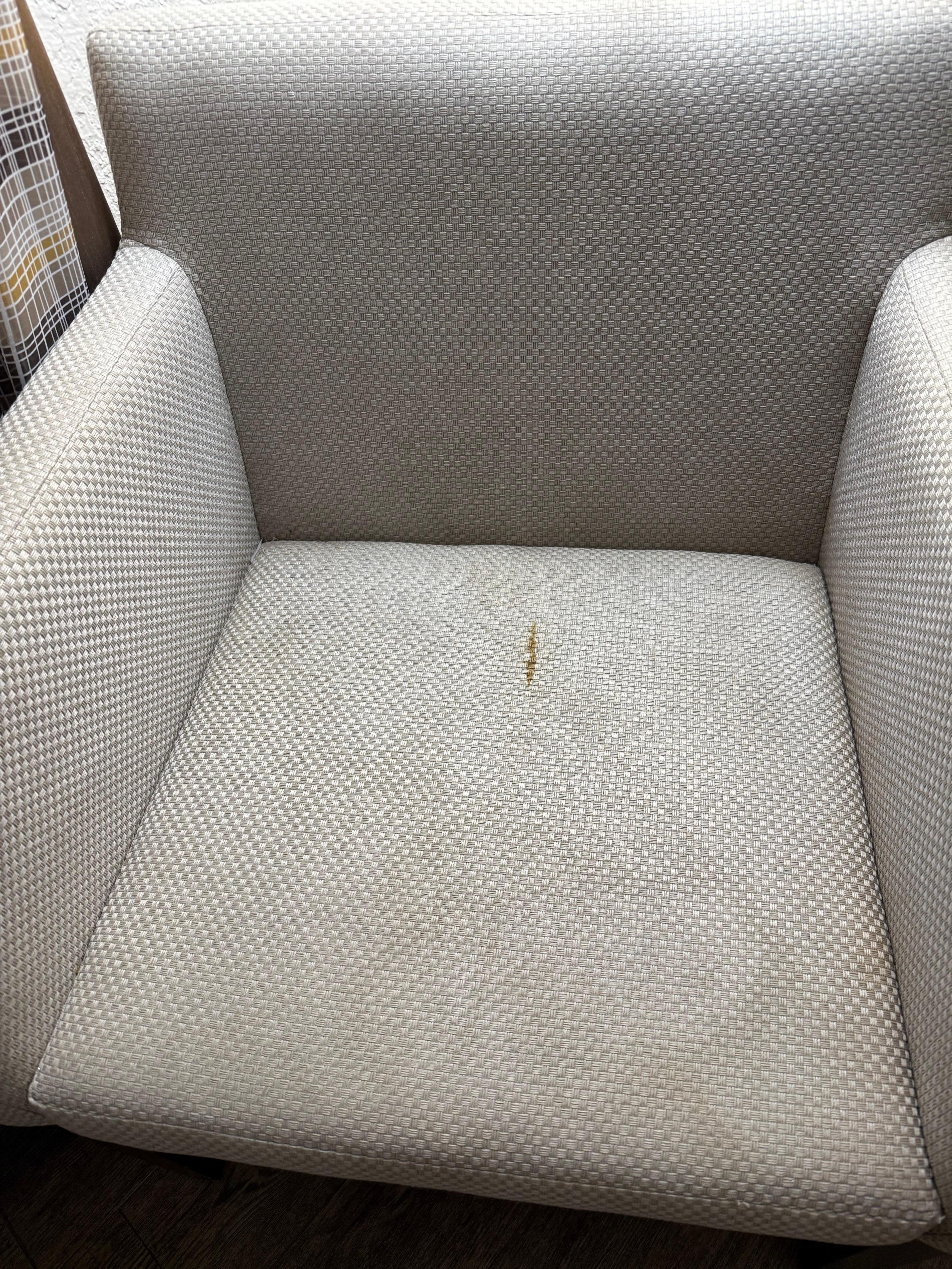 Look closely at the stain