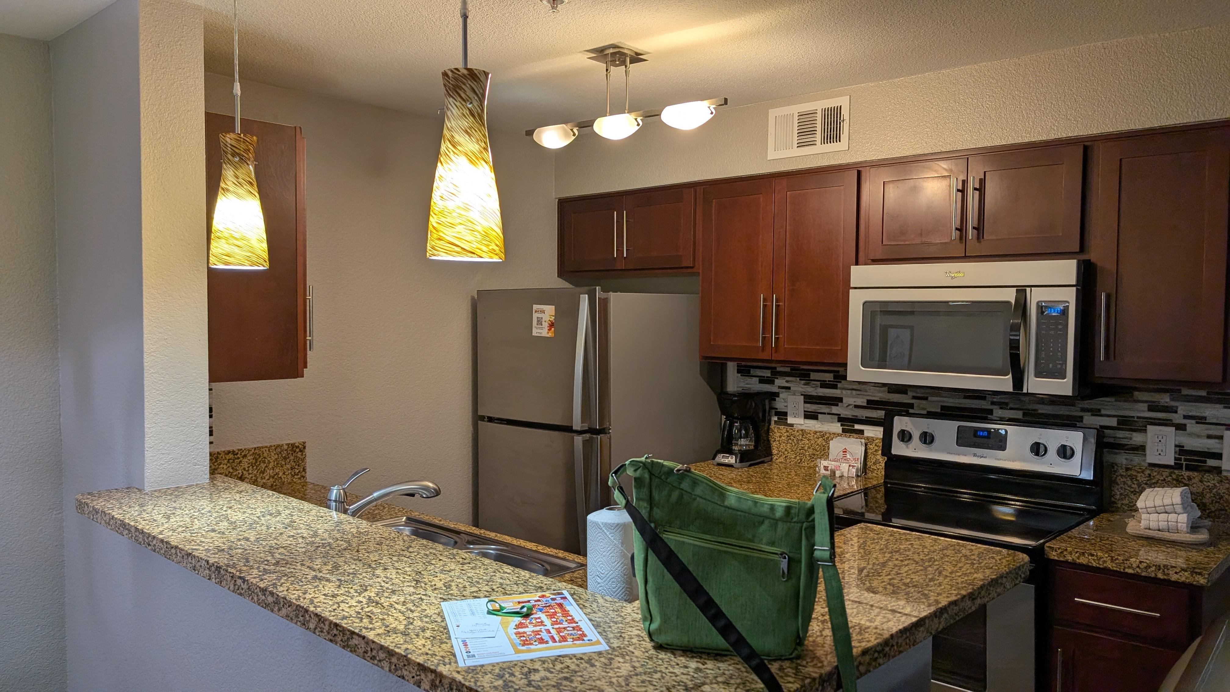 Fully stocked kitchen 