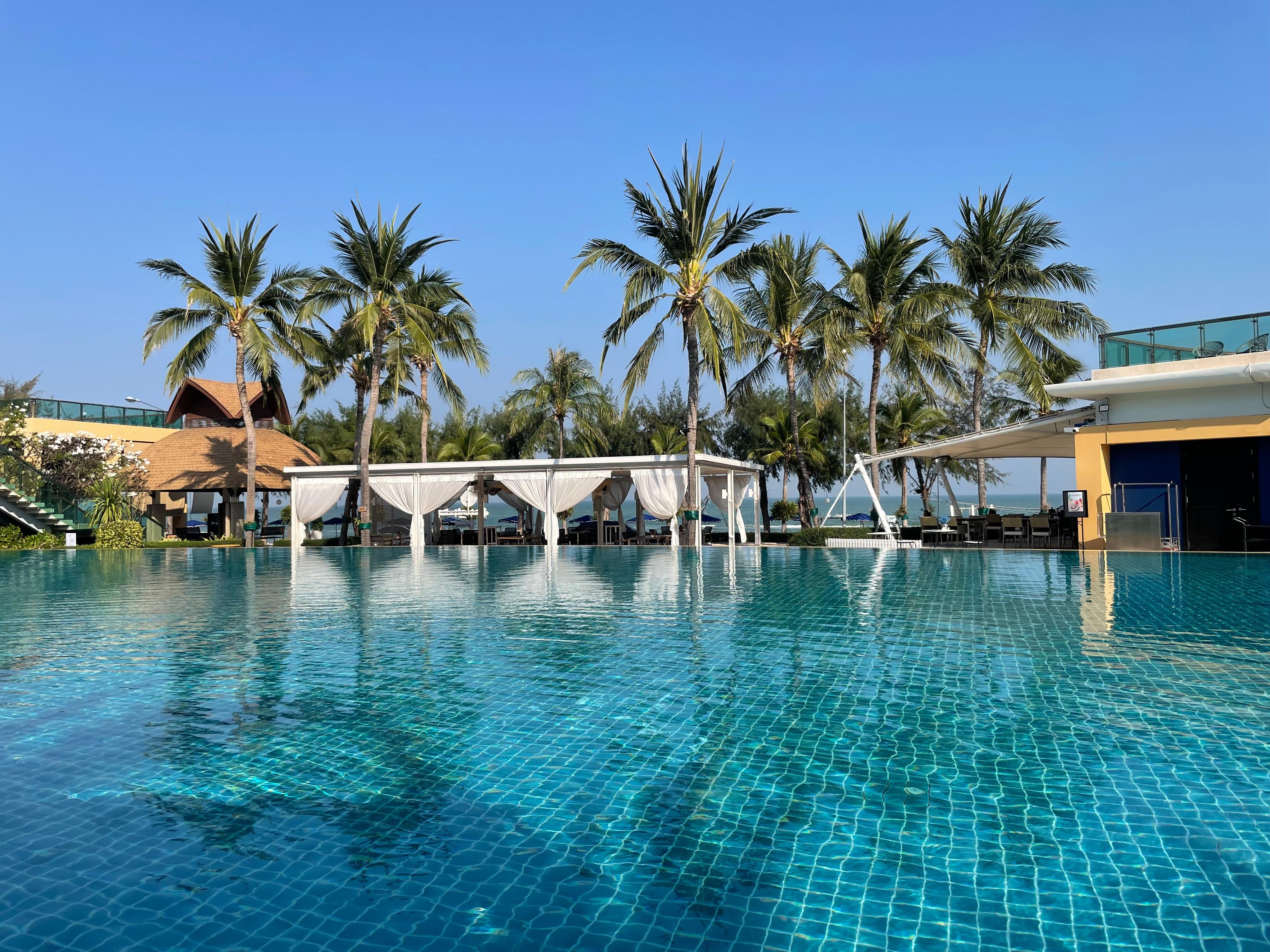 Blick vom Balkon aus