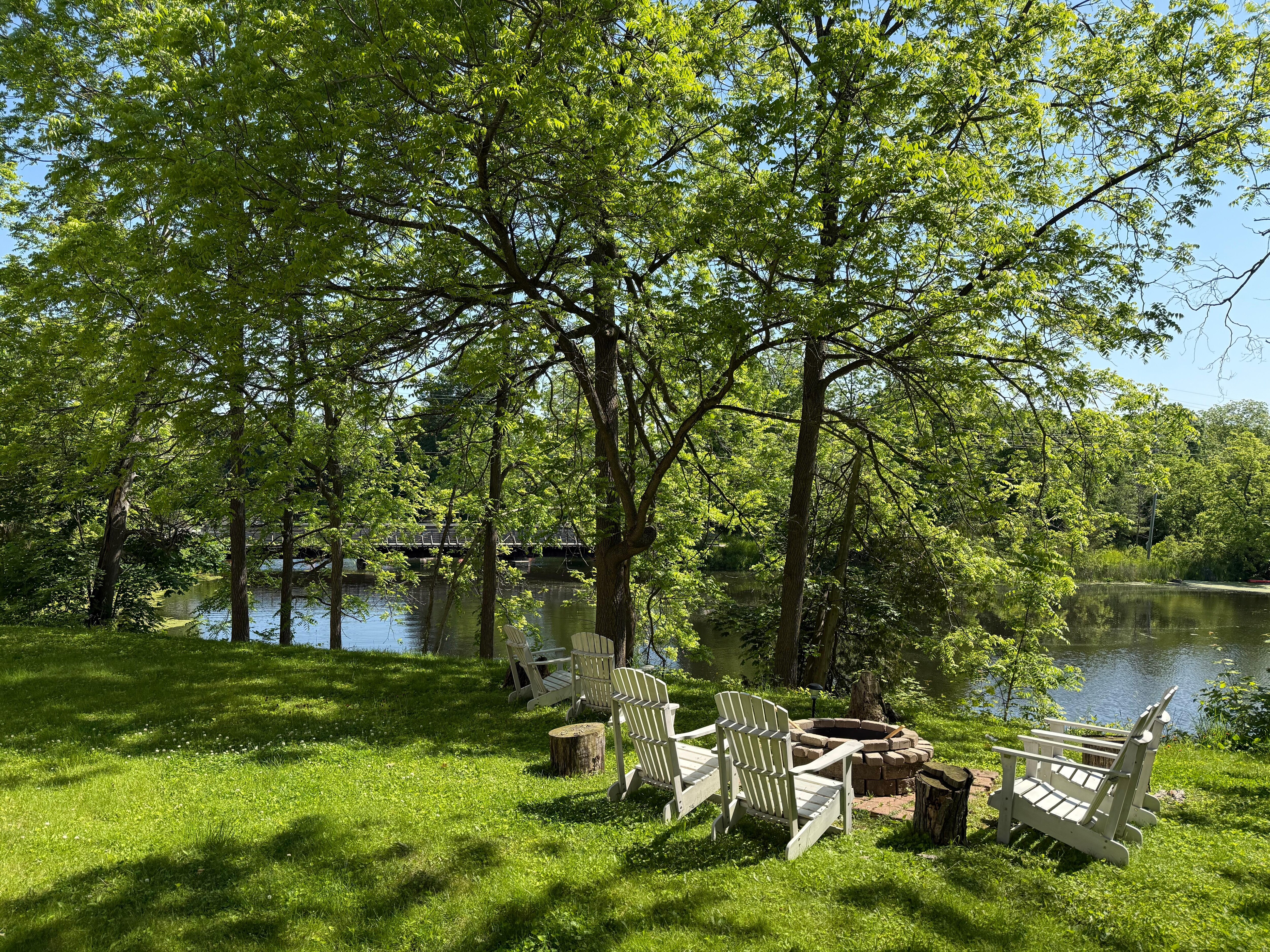 Garden and view from property 