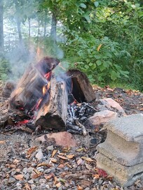 Our first fire here!