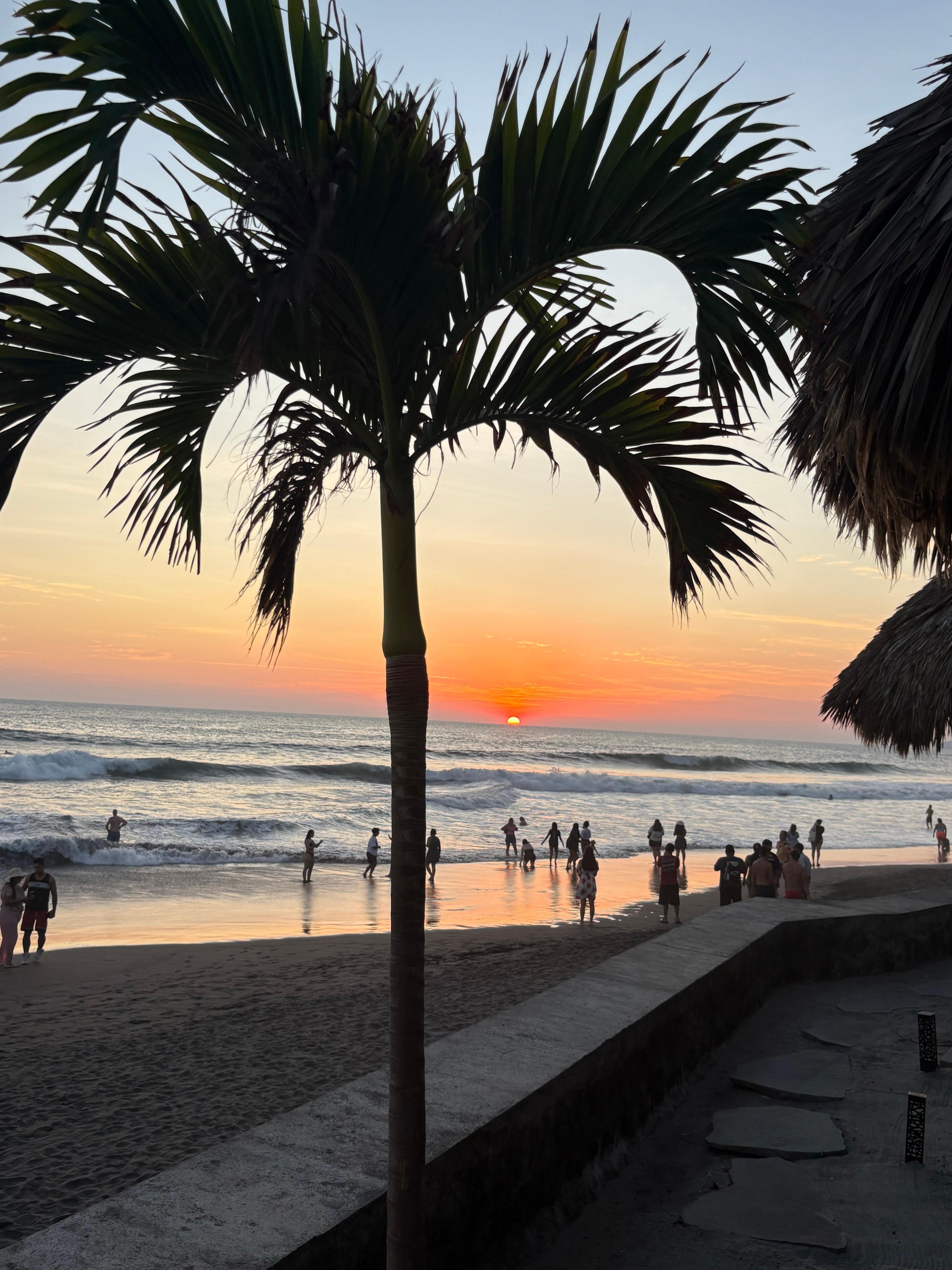 Sunset view from the deck