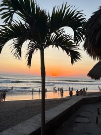 Sunset view from the deck