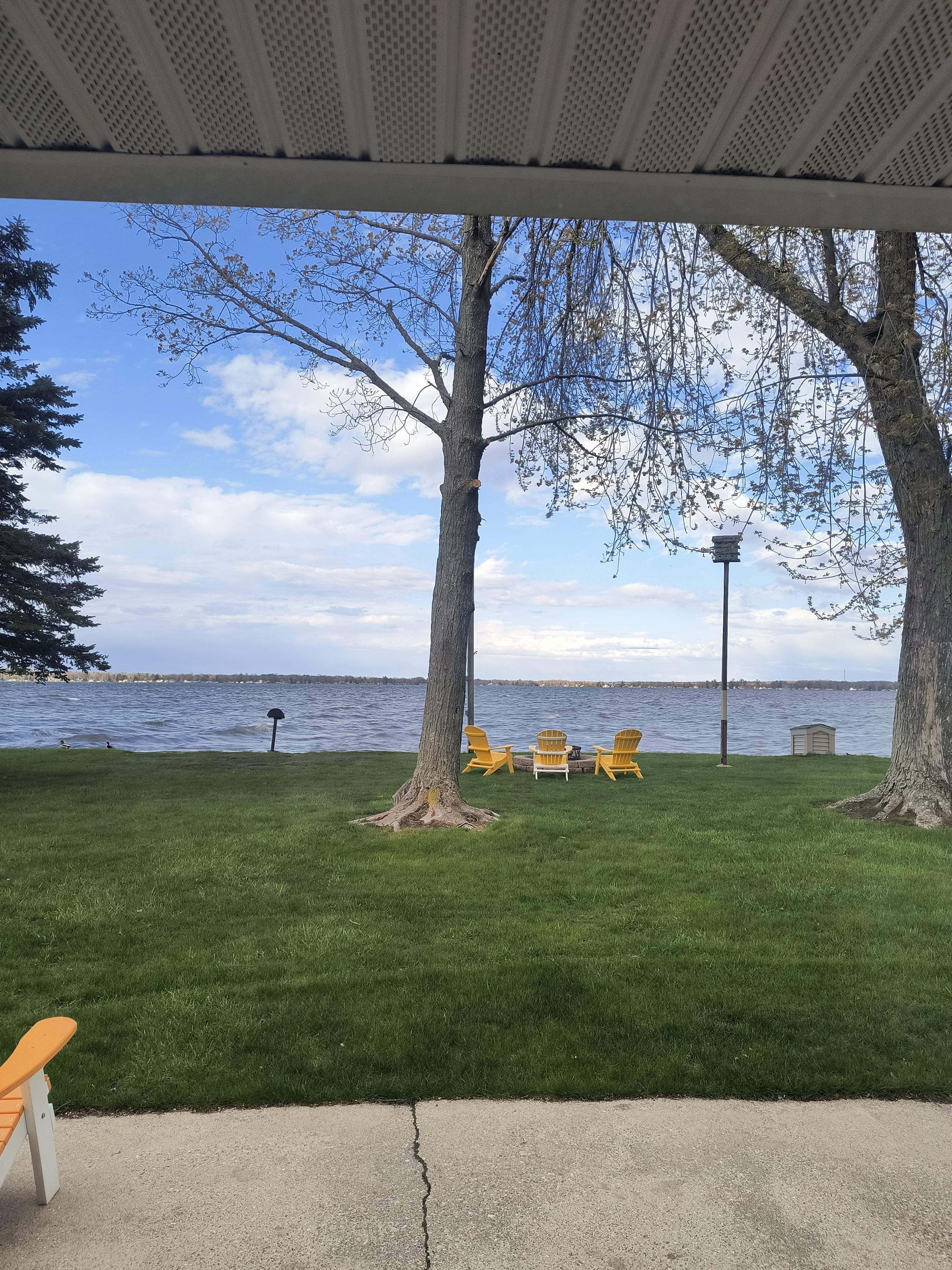 View out the back door.