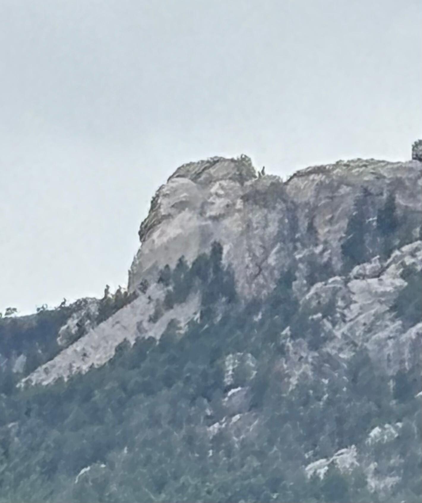 You can see part of Mt Rushmore from the back door