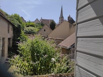 Blick aus dem Bad der Wohnung