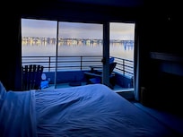 Night time view from second floor bedroom.