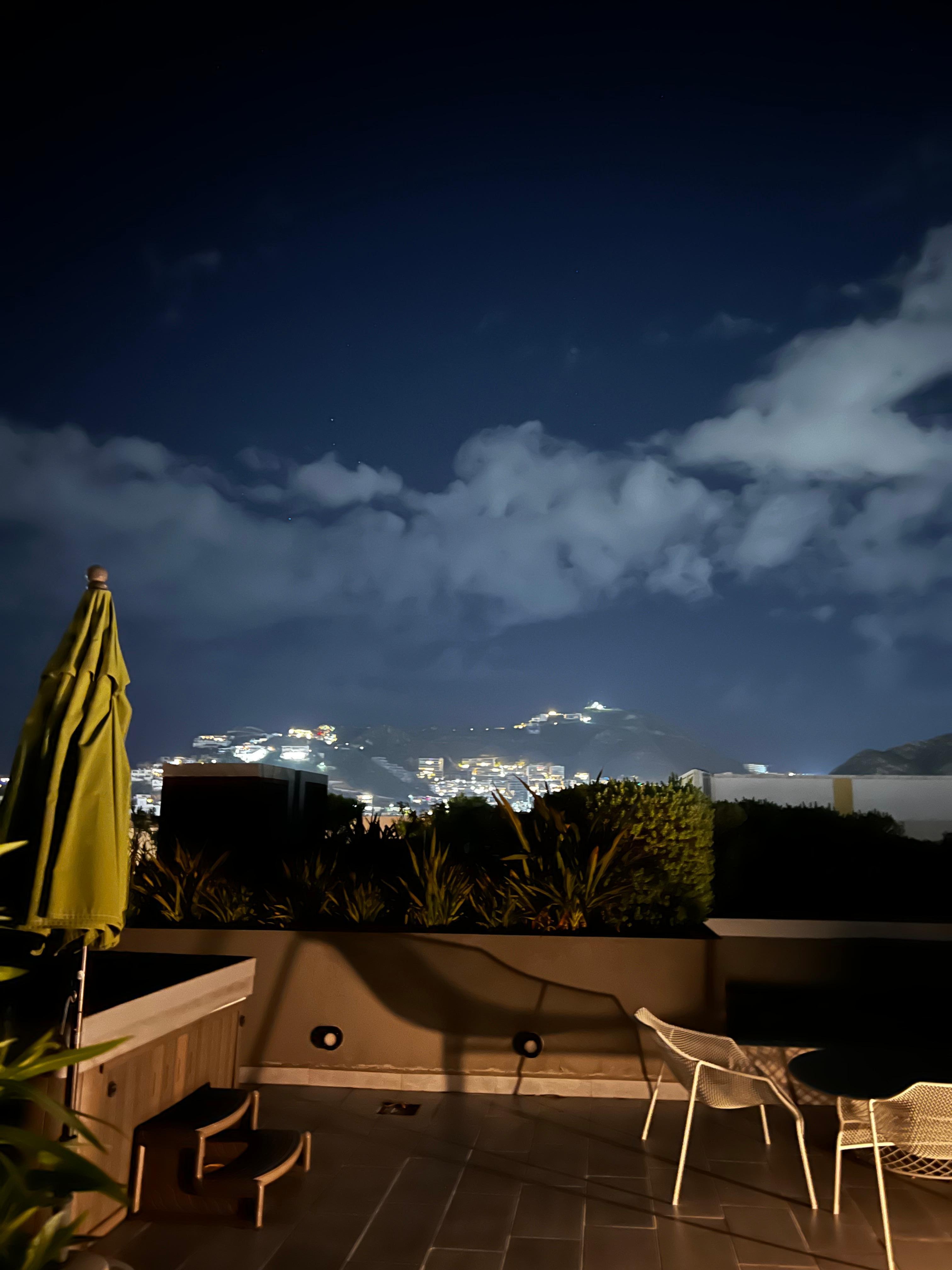 Night view from rooftop