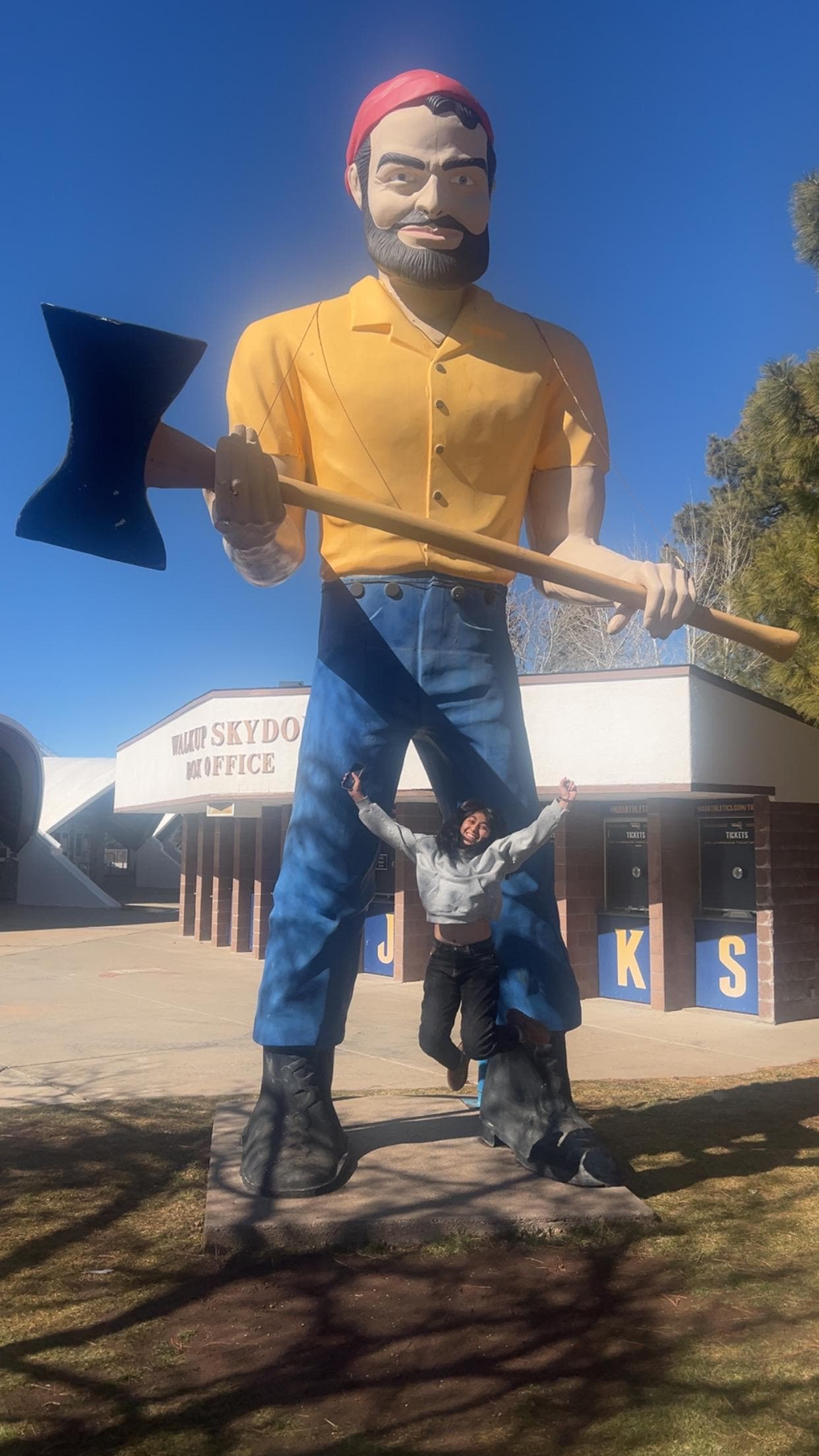 So close to NAU, we took a campus tour after eating sushi downtown.