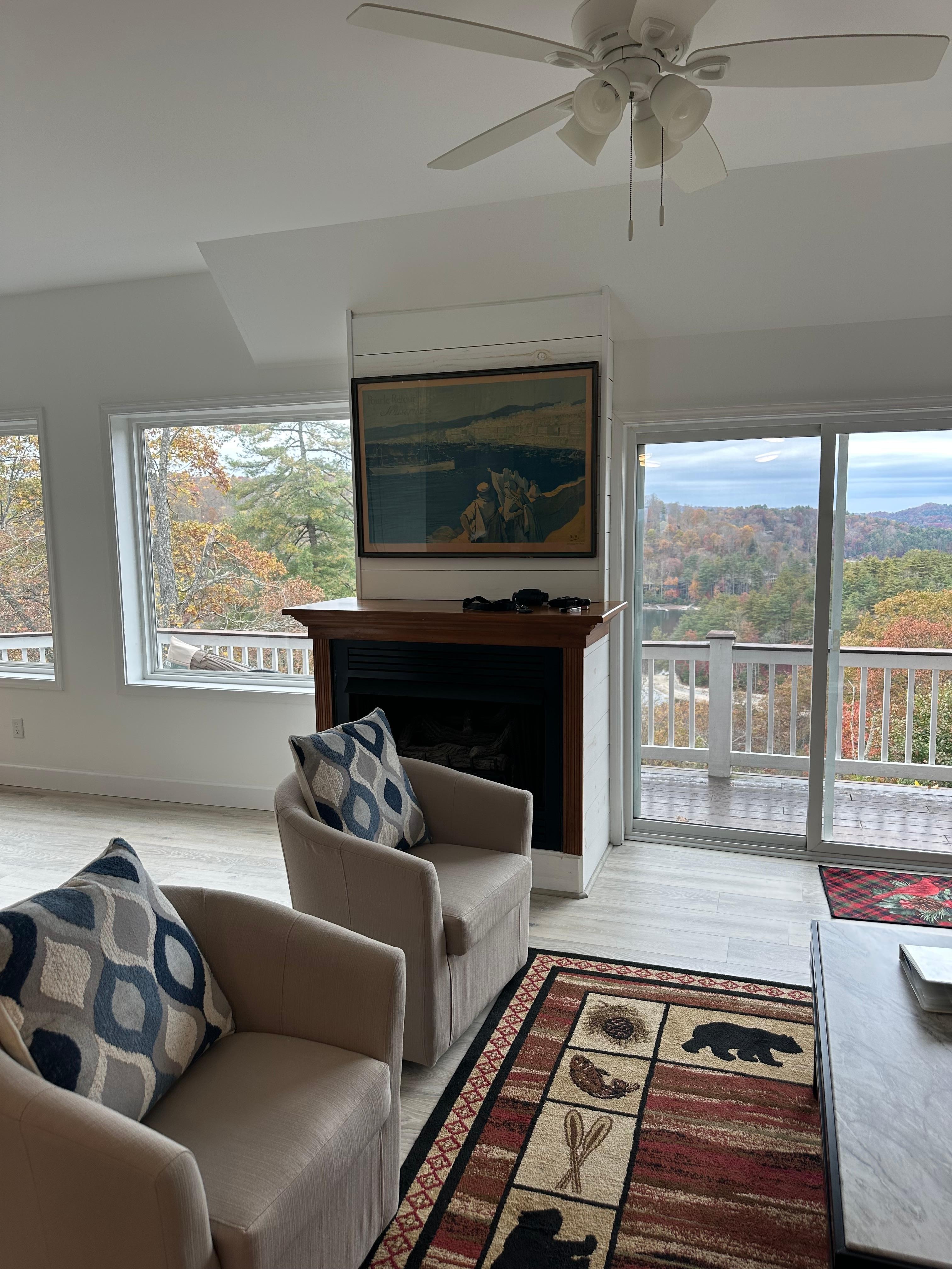 Beautiful views, large windows