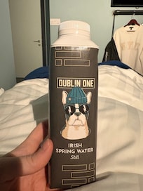 Complimentary water in eco friendly packaging