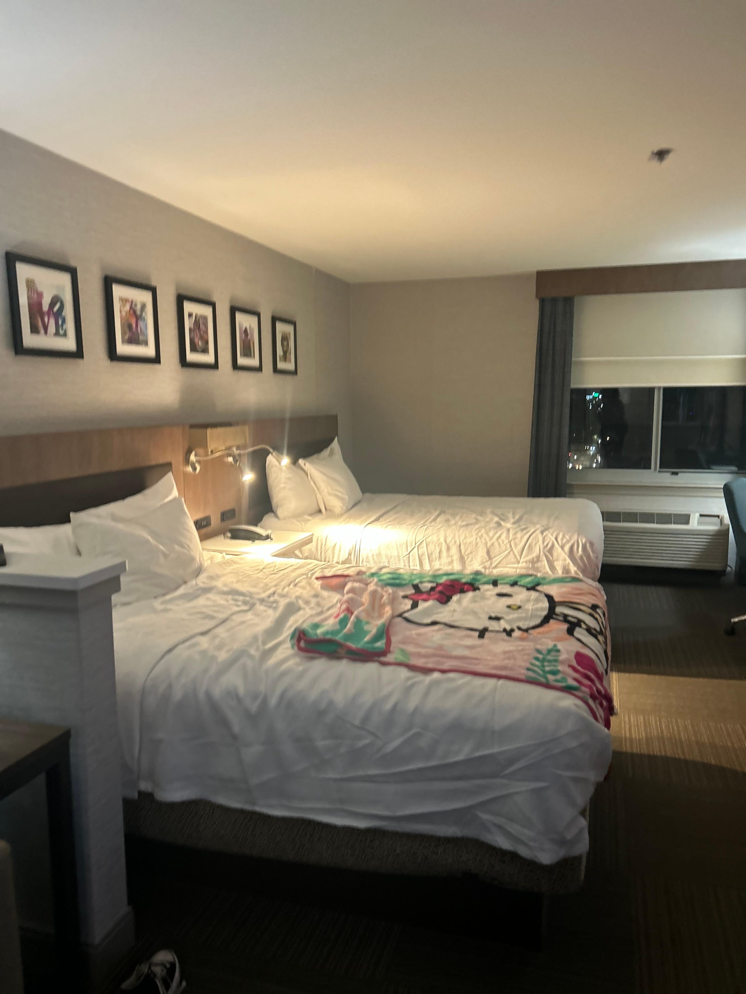 disregard the hello kitty blanket—-we were touring colleges in NYC and took the train. It's close and convenient