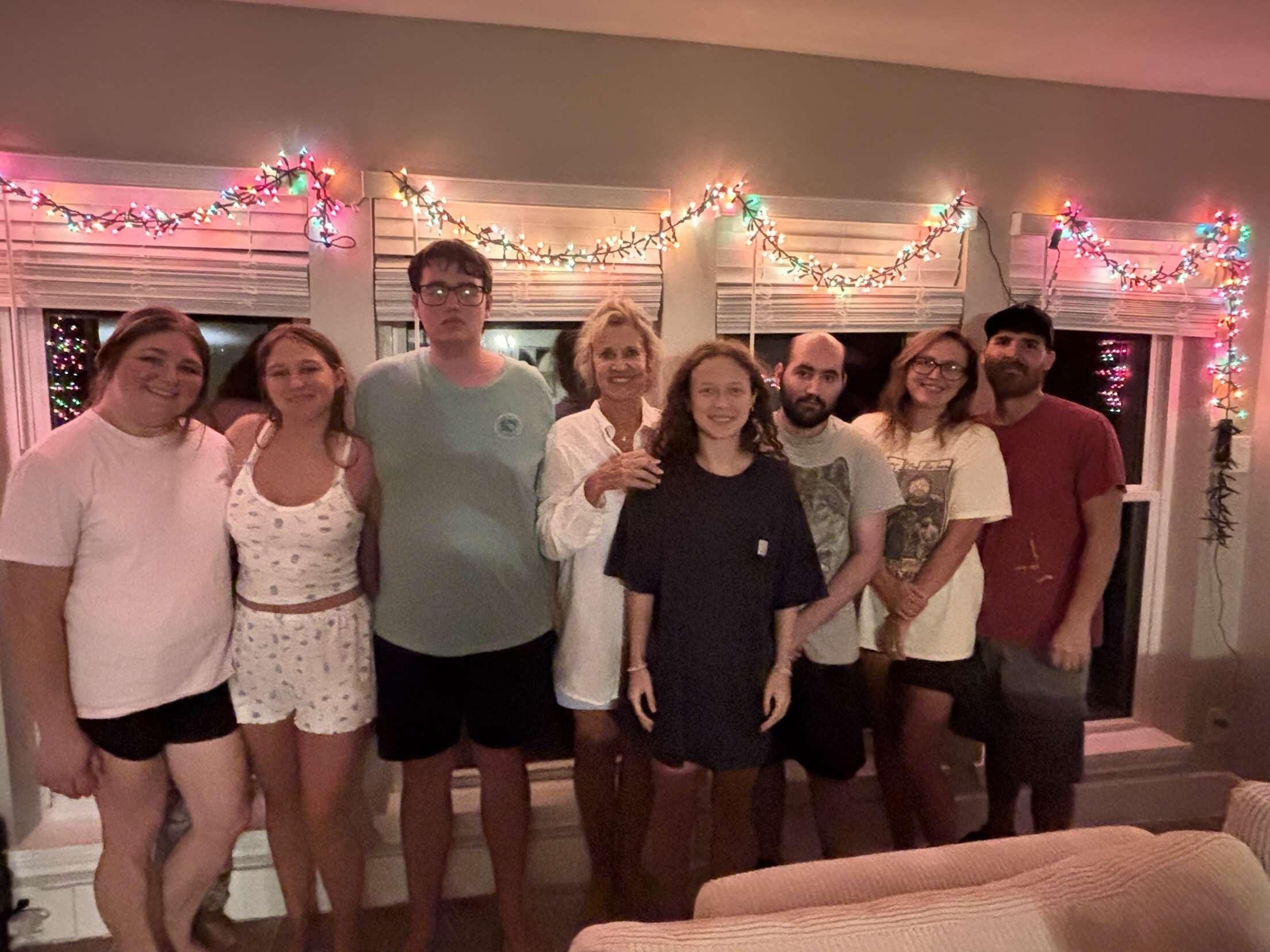 Family Christmas in July 