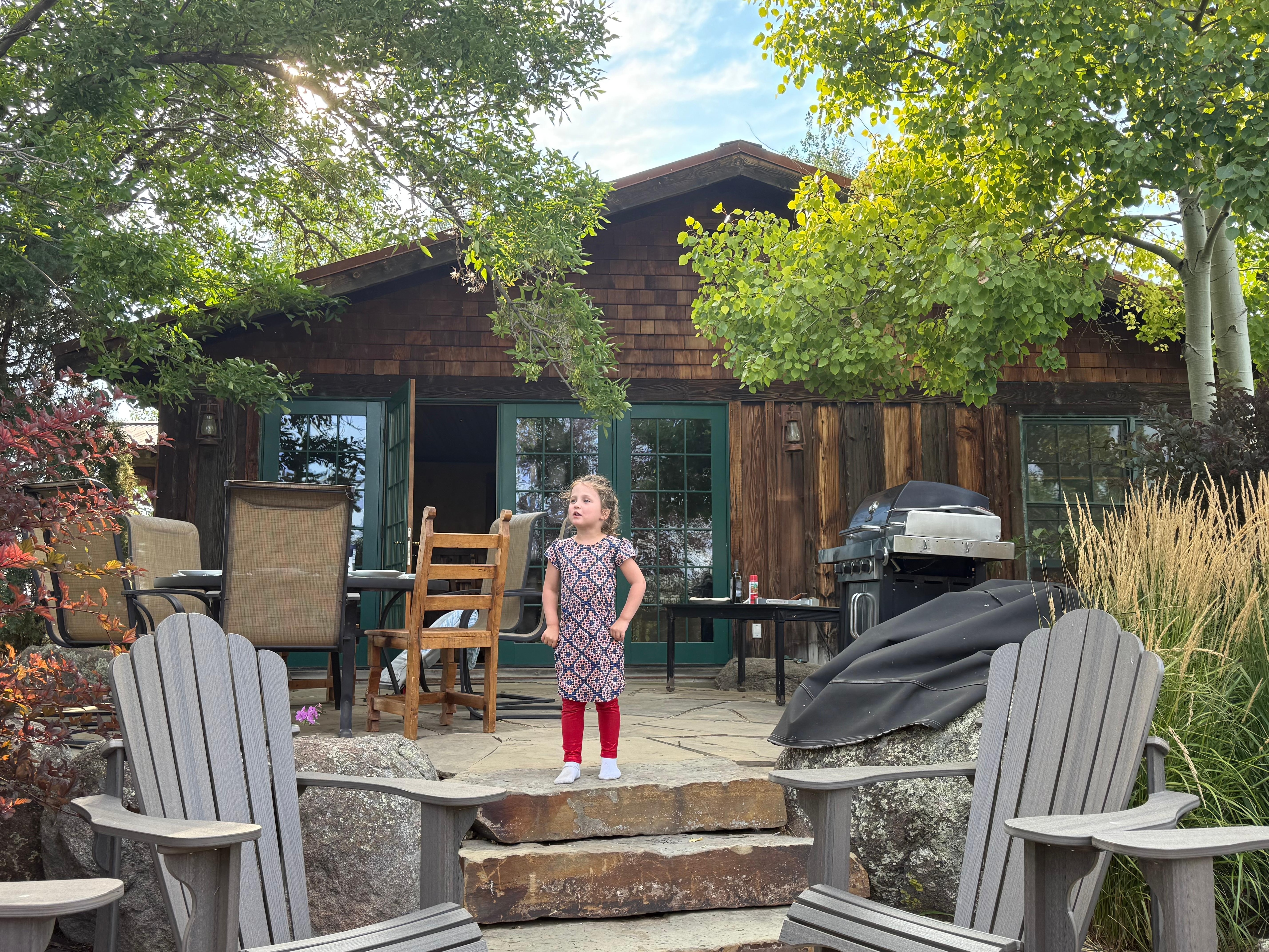 A wonderful outside terrace.