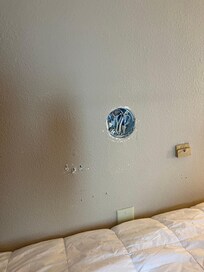 Electrical box behind headboard