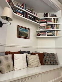 Cozy reading area