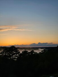 View from the back porch after the rain