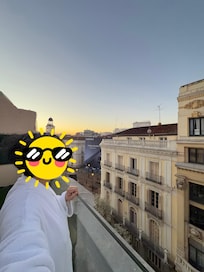 Sunrise view from our balcony