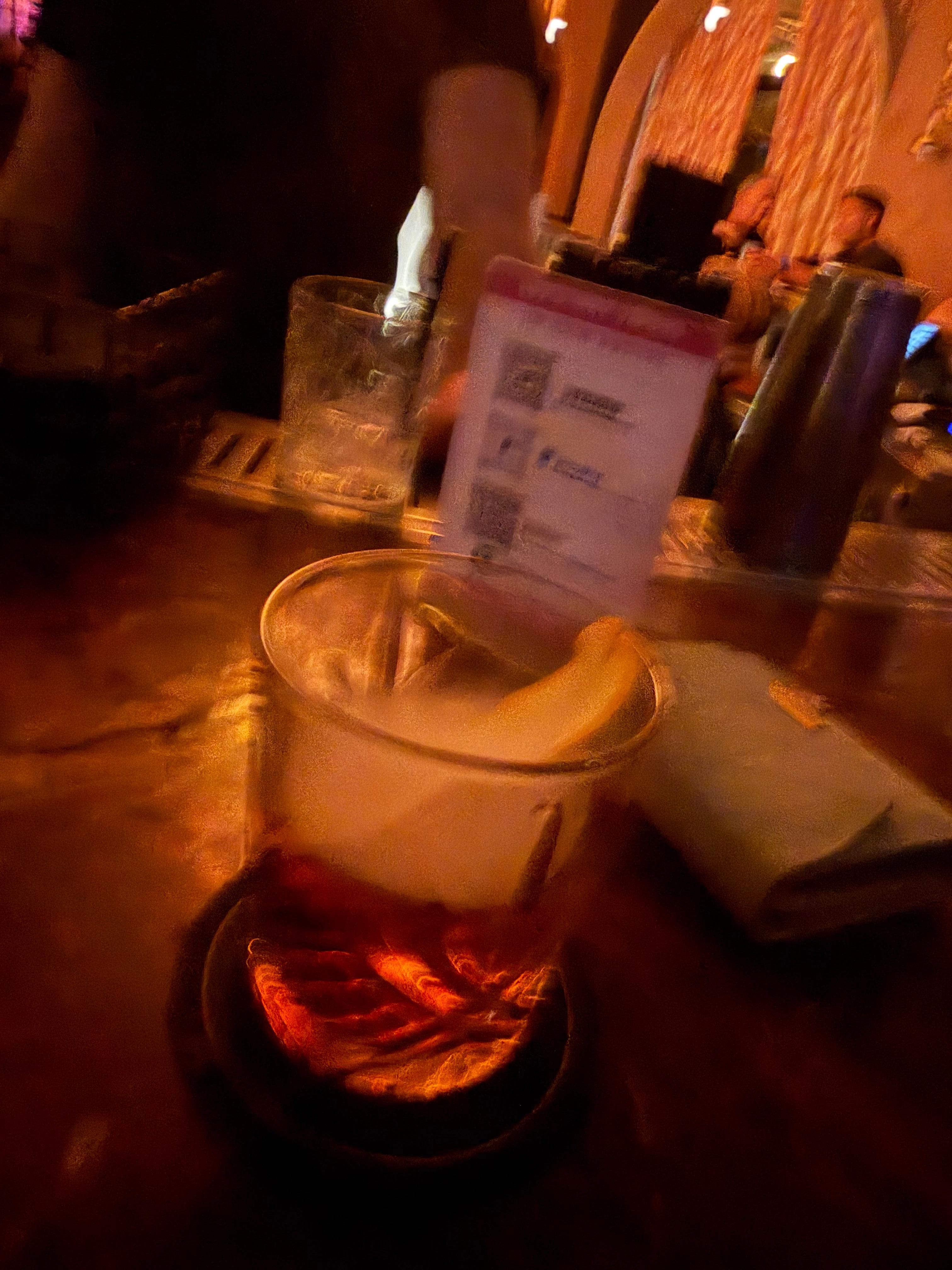Old fashion from the bar 
