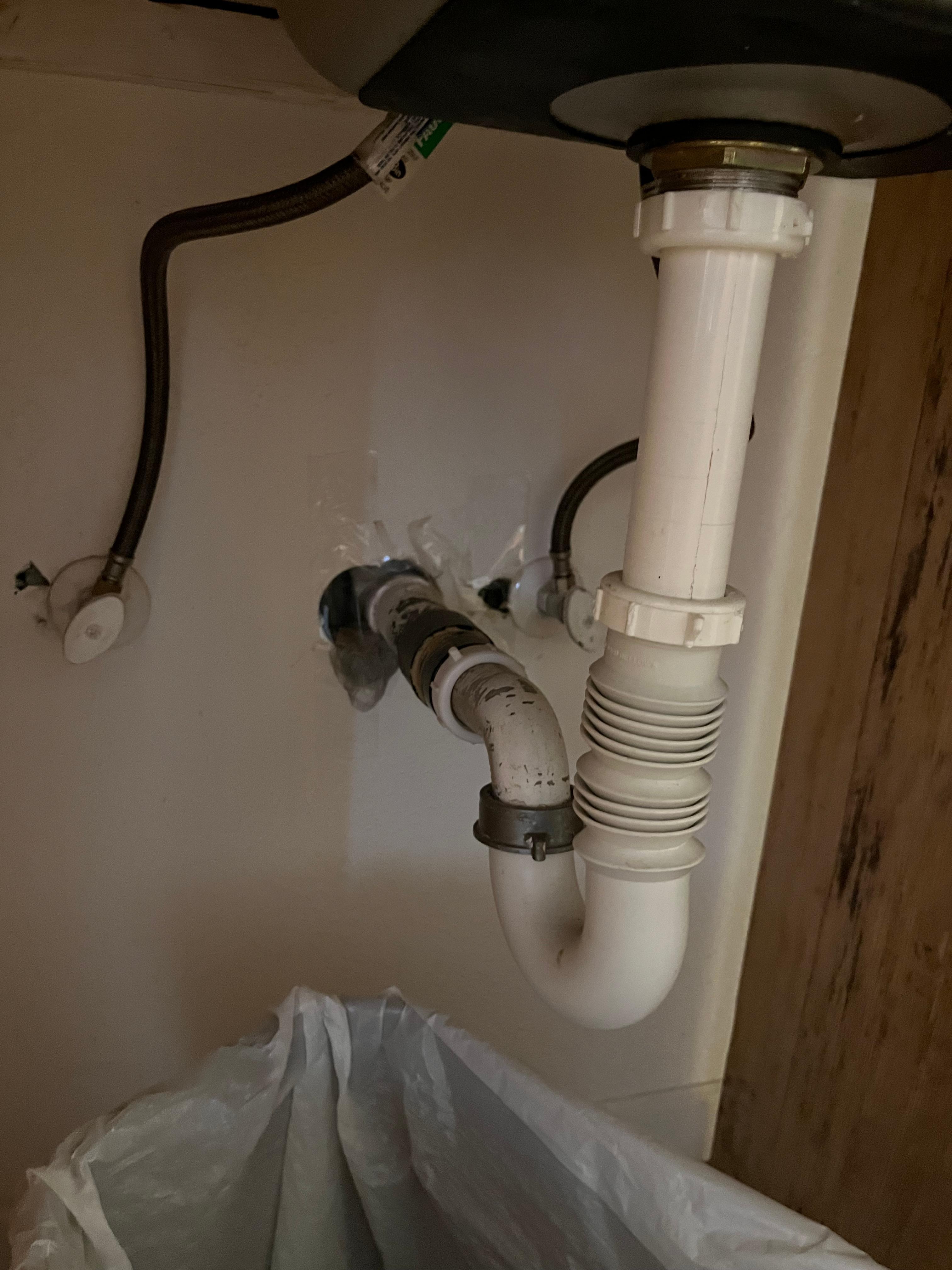 Tape covering up holes in the wall