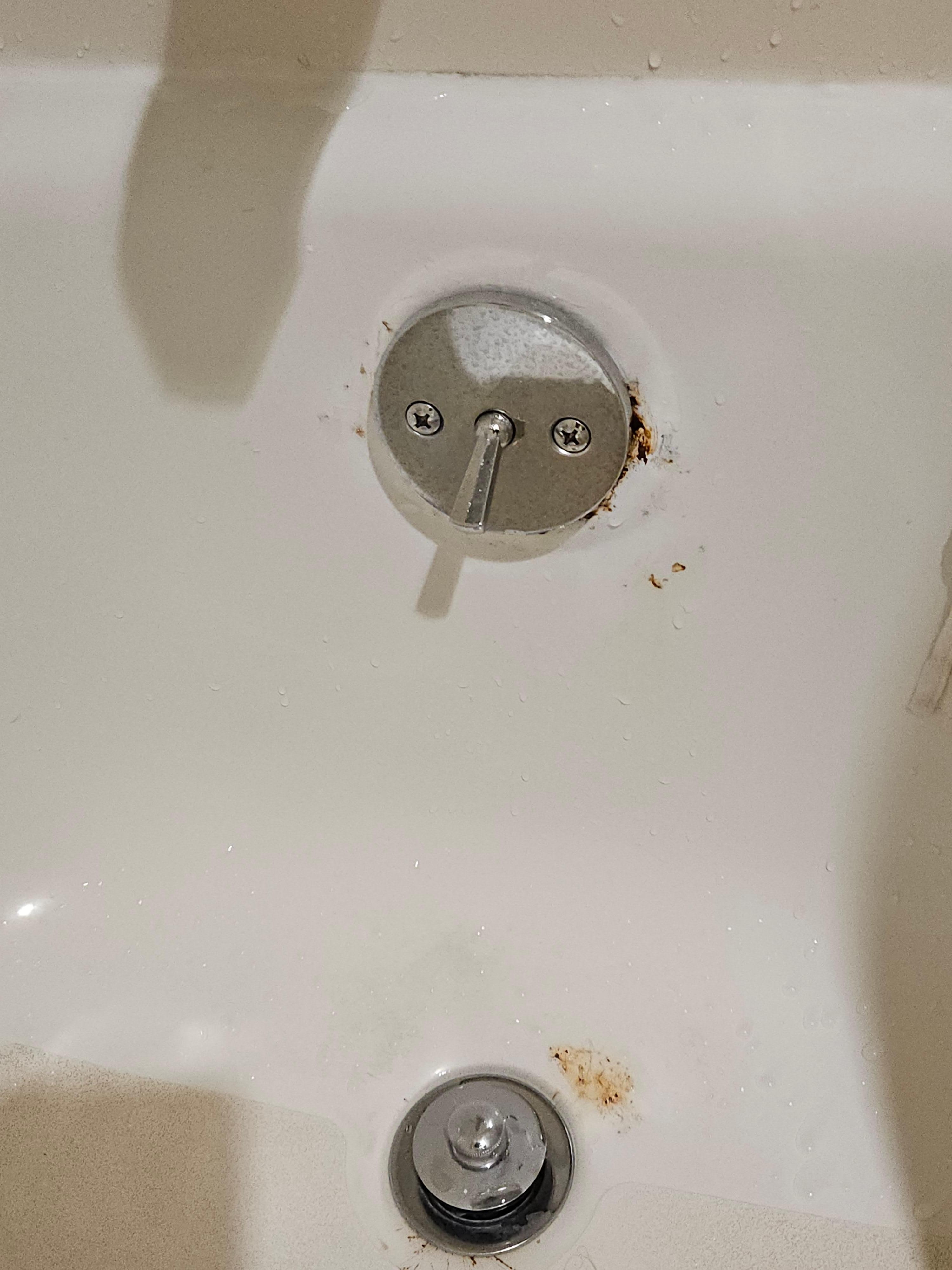 Rust in the tub.