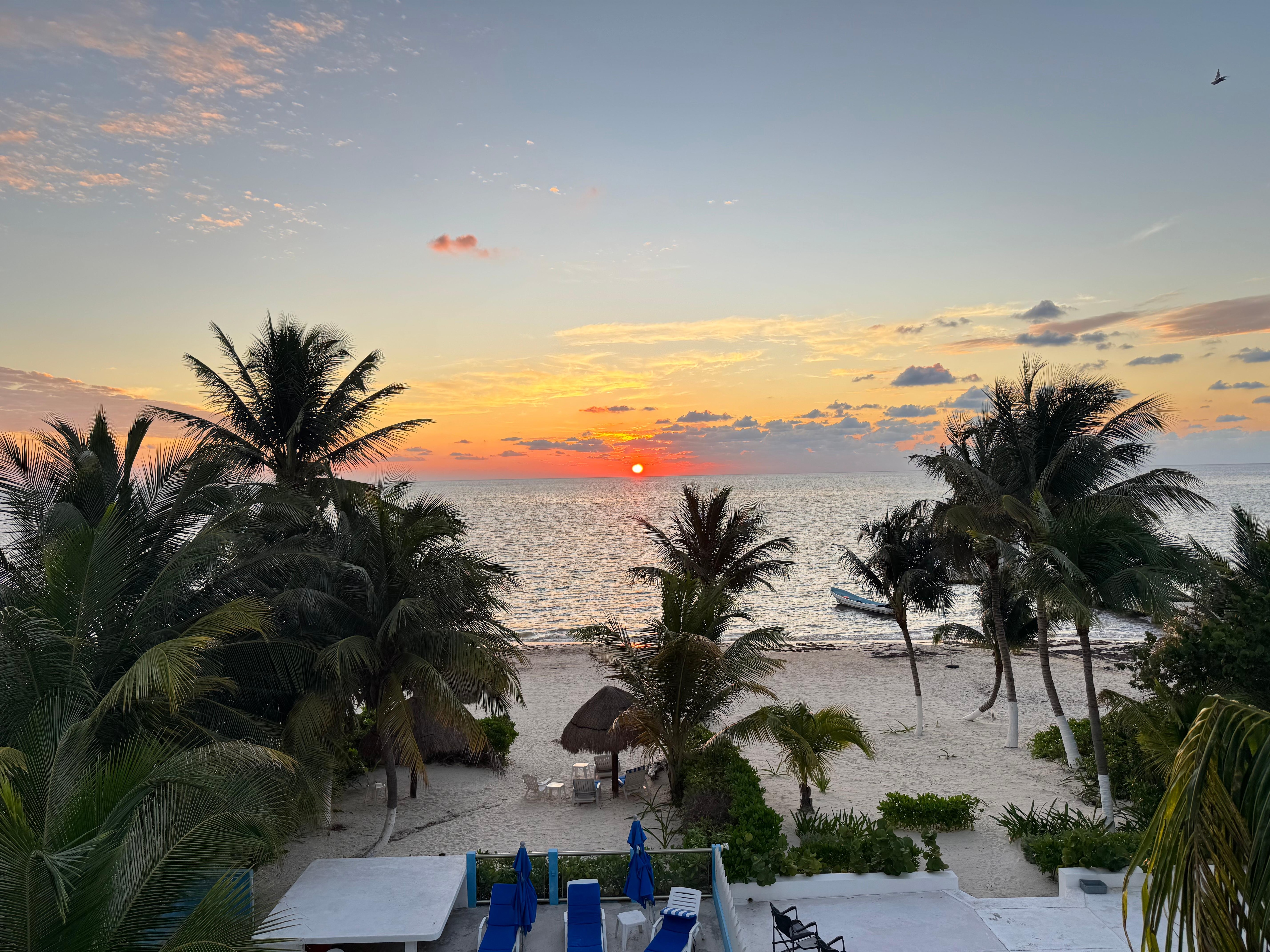 Sunrise from the balcony