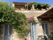 The front door and roof terrace