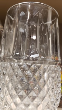 All glassware was covered in a film, this one had maybe dried milk all throughout.