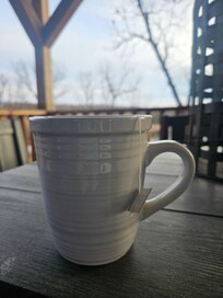 Sipping hot cinnamon sunset tea while watching the geese swim on the water.