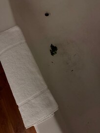 Green stuff in the tub