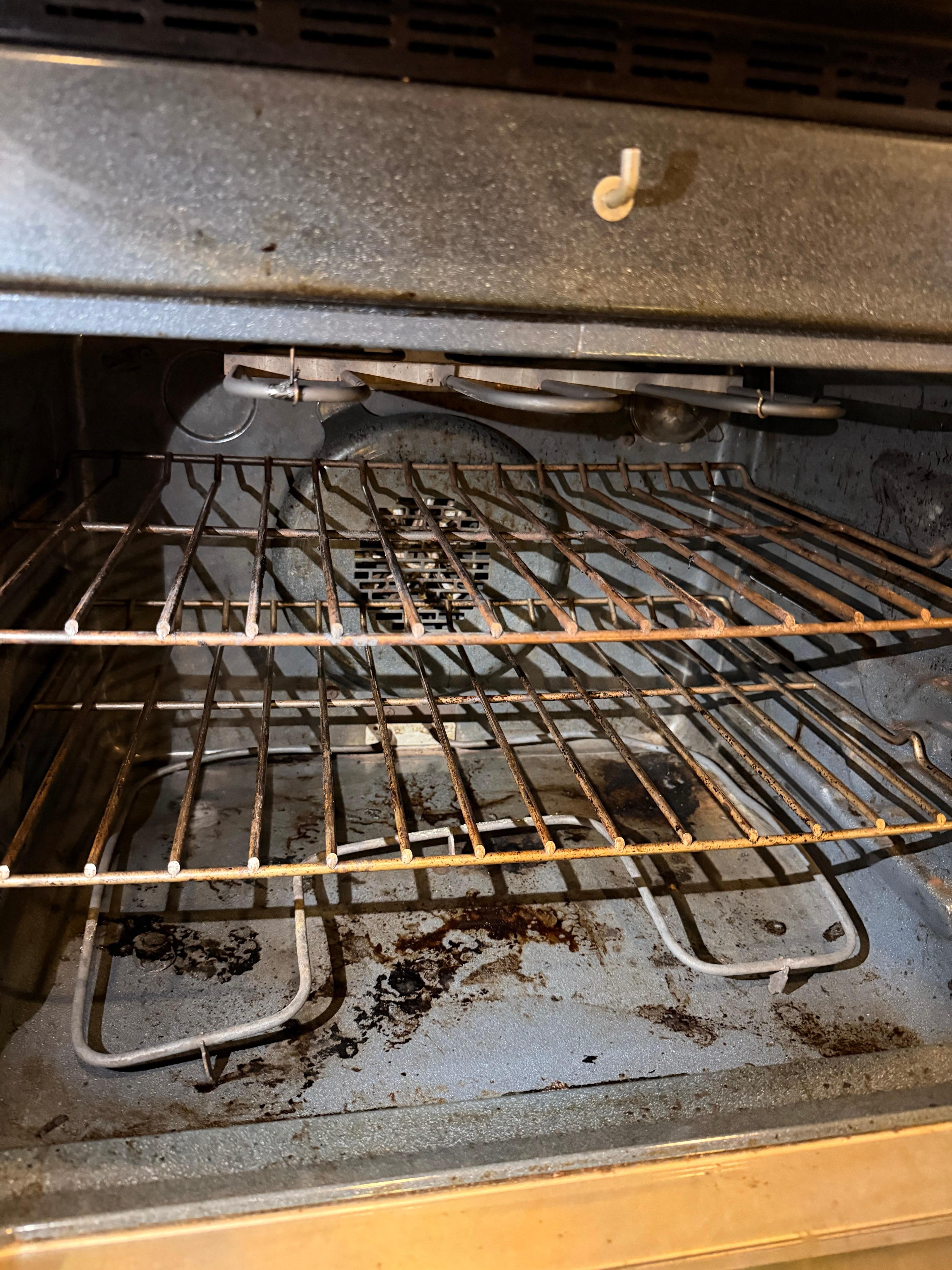 Oven was filthy
