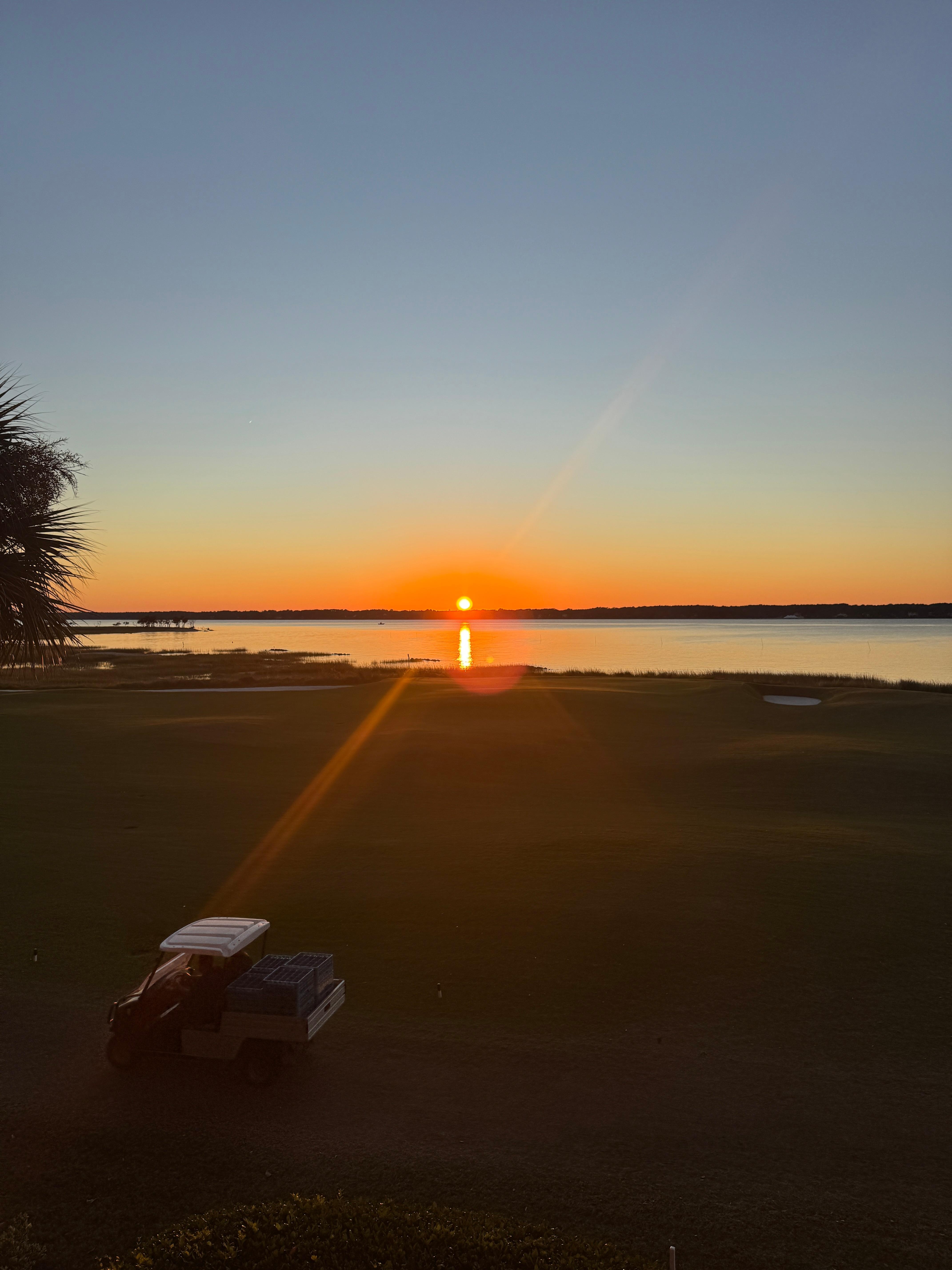 Sunset from the balcony 