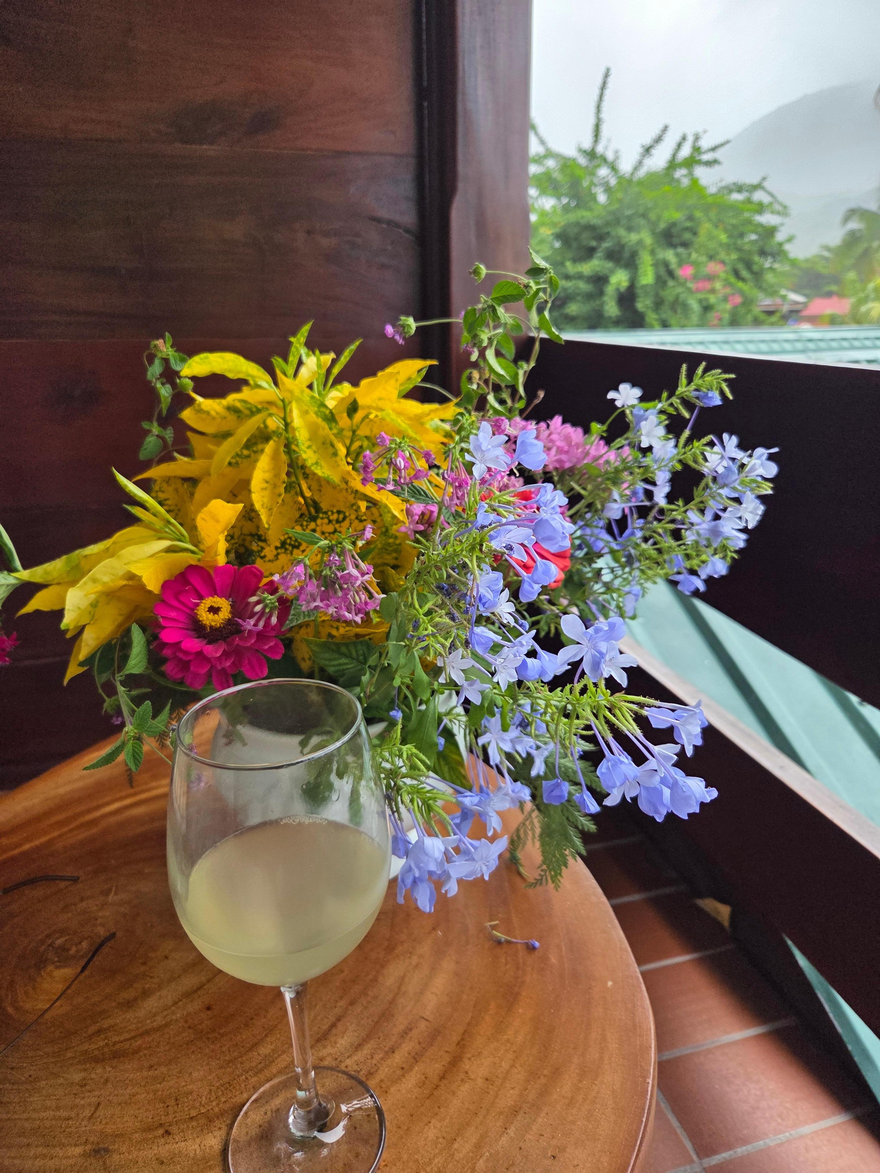 Flowers on the balcony