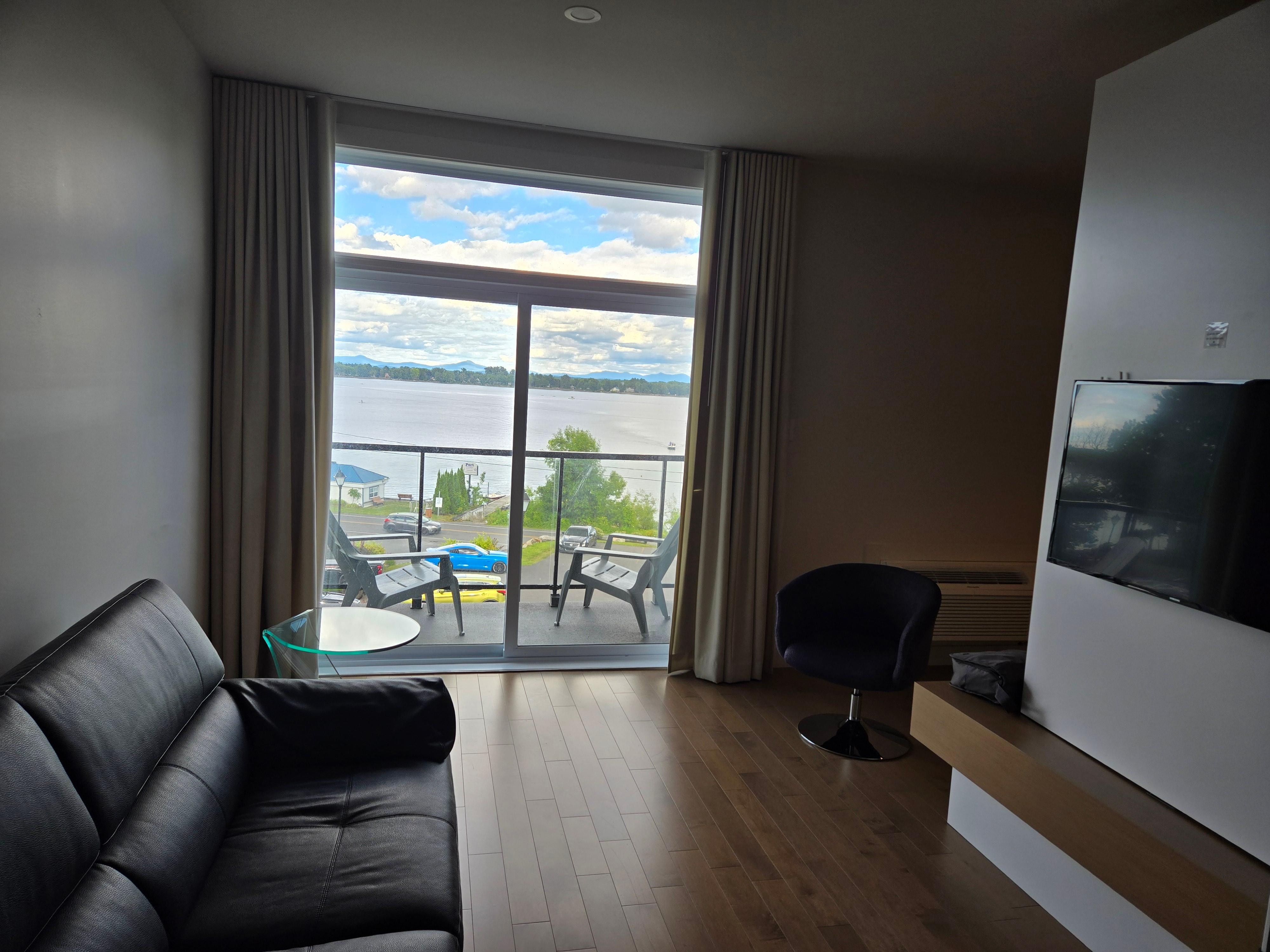 Room with a lake view.