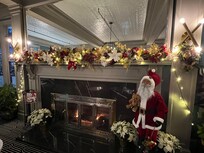 Fireplace in the lounge