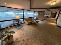 Outdated furniture, carpet