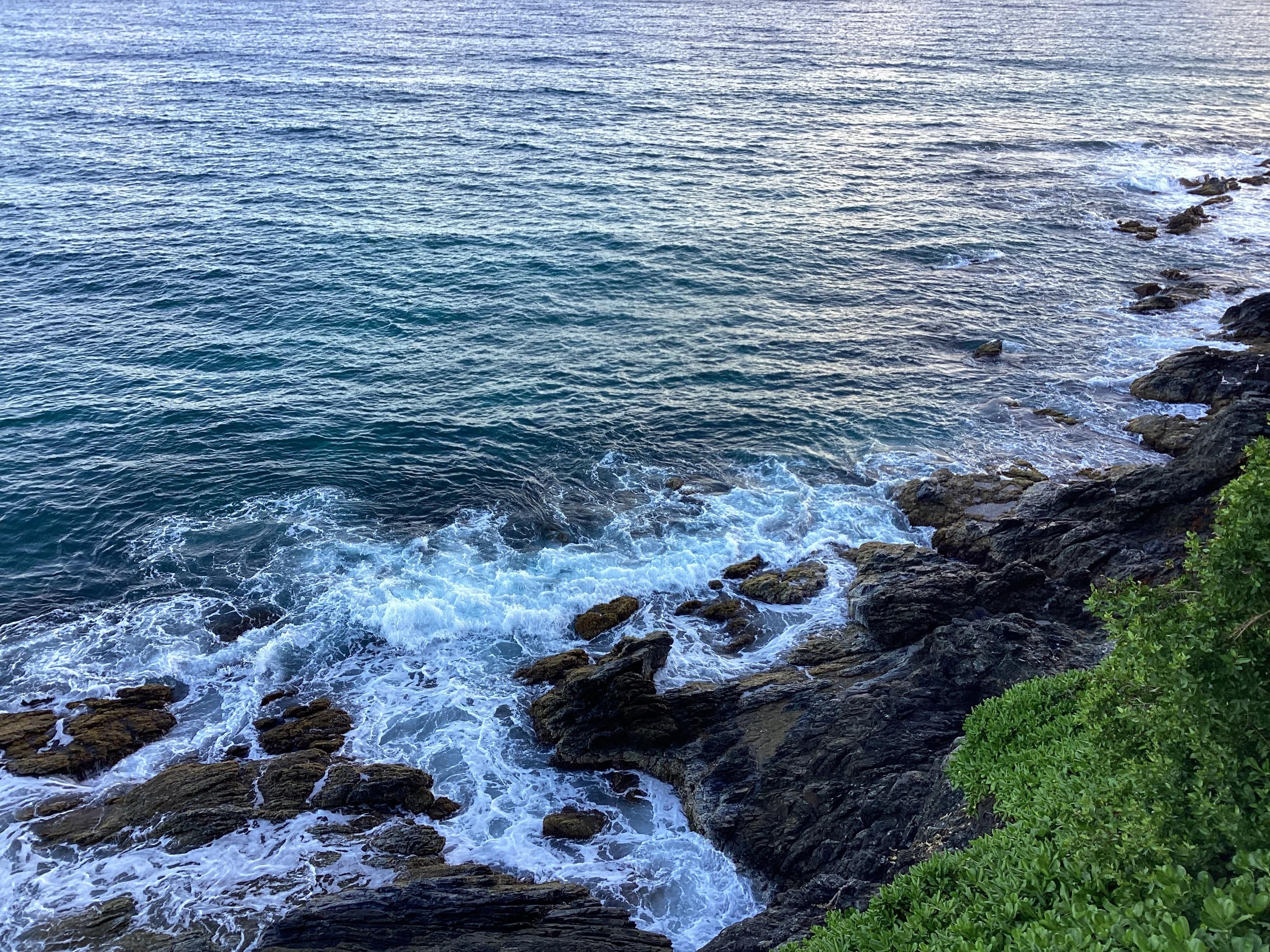 The view immediately below our balcony