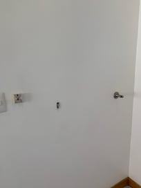 Missing towel rack