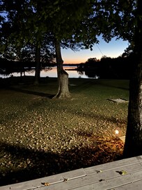 Sunset view from deck.