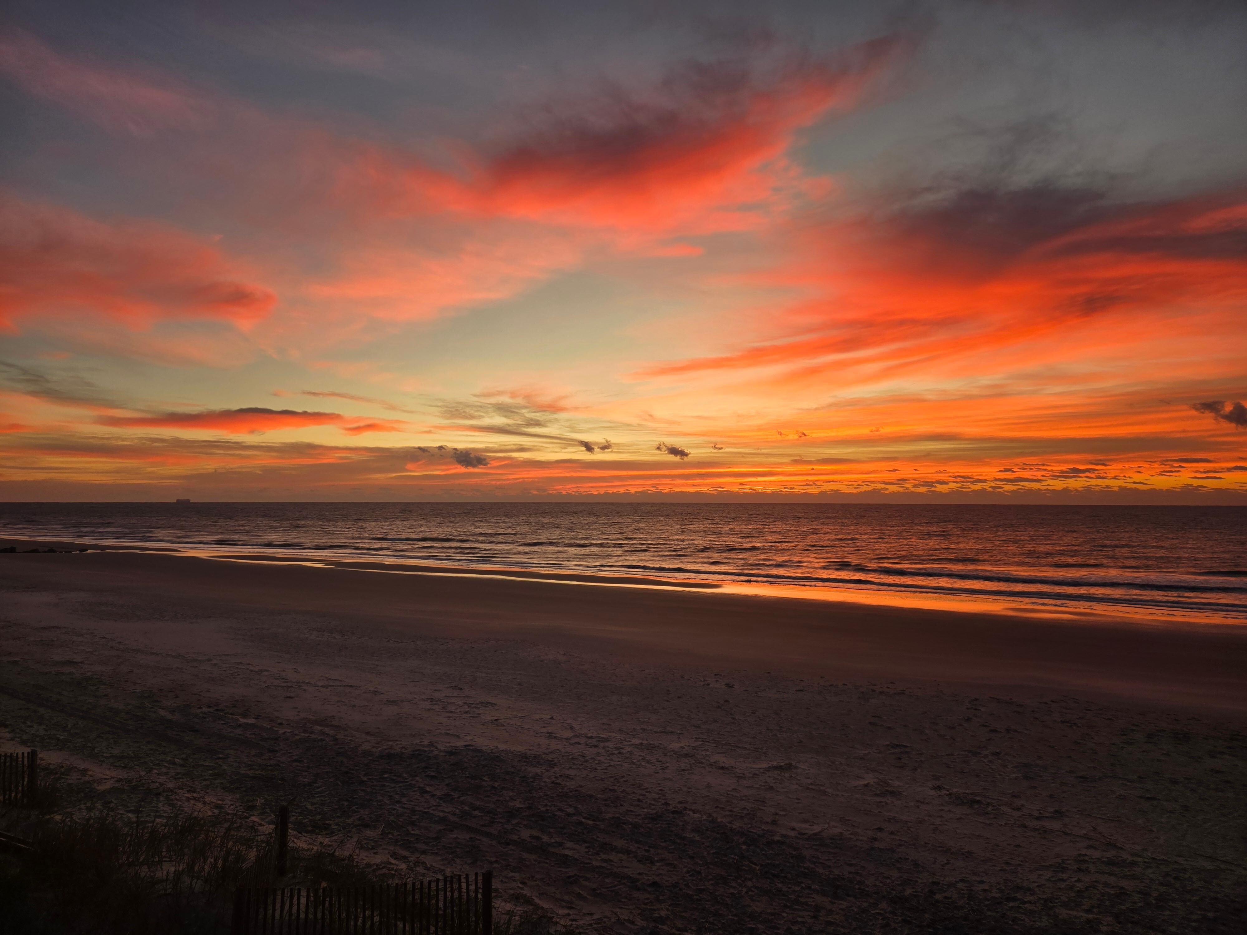 Amazing sunrises and sunsets. 