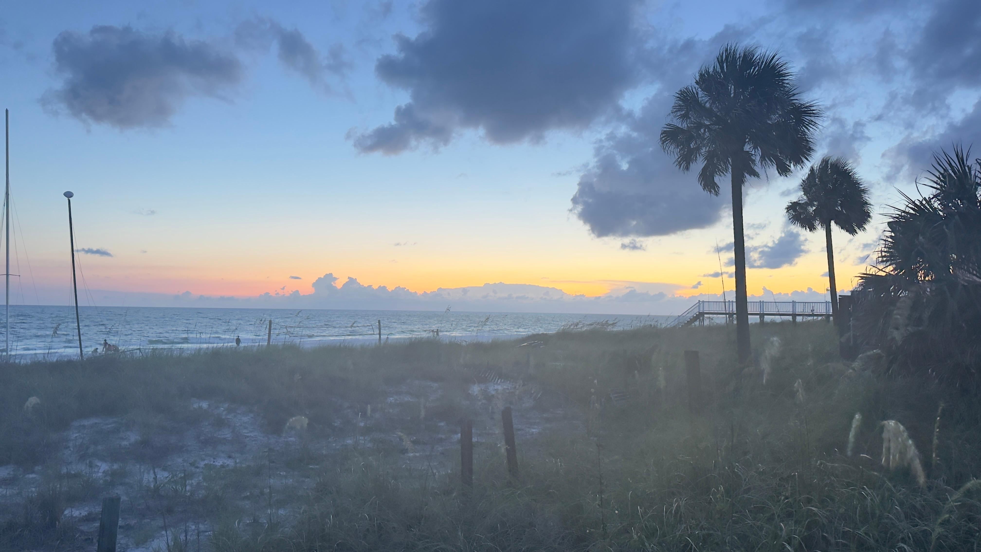 The beach was perfect