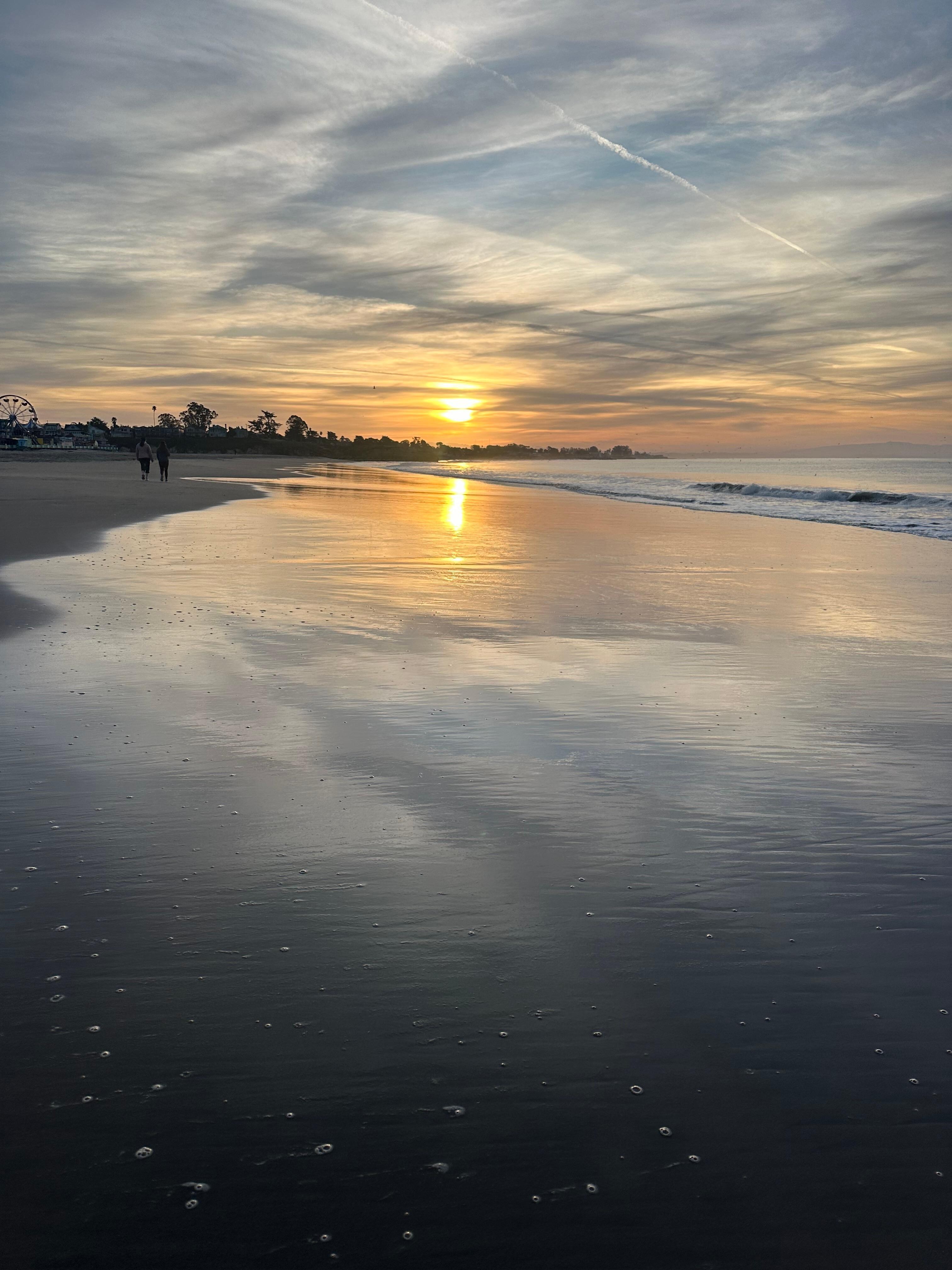Walk to the beach from the Morea