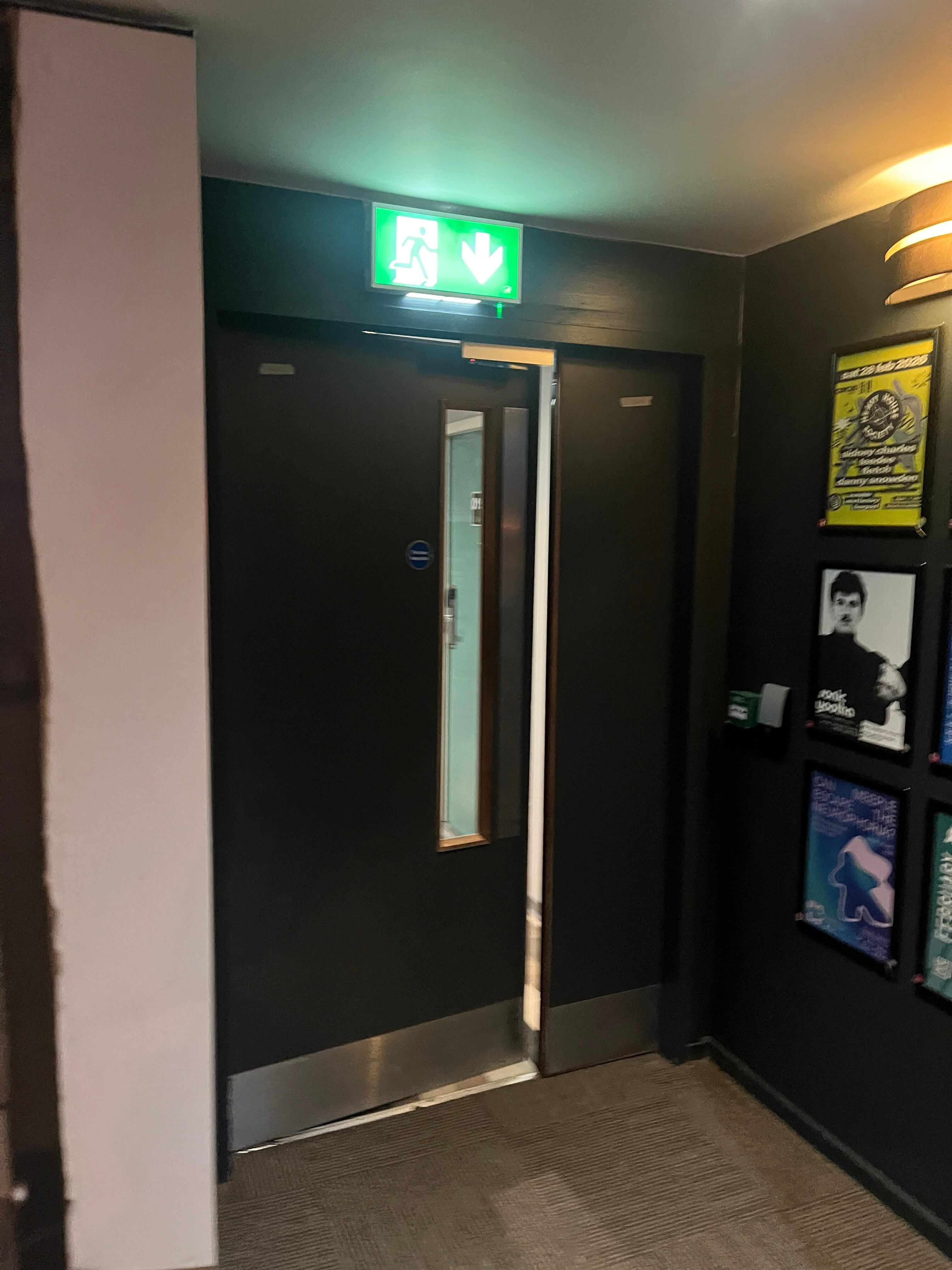 Door was missing from Wednesday 4th March to the morning of 6th March, replaced during breakfast that morning 