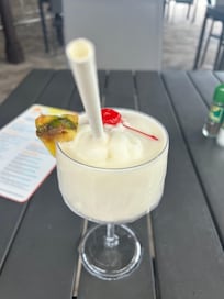 A drink from the bar at the pool.