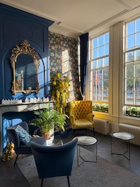 hotel lounge with a small cute gift shop
